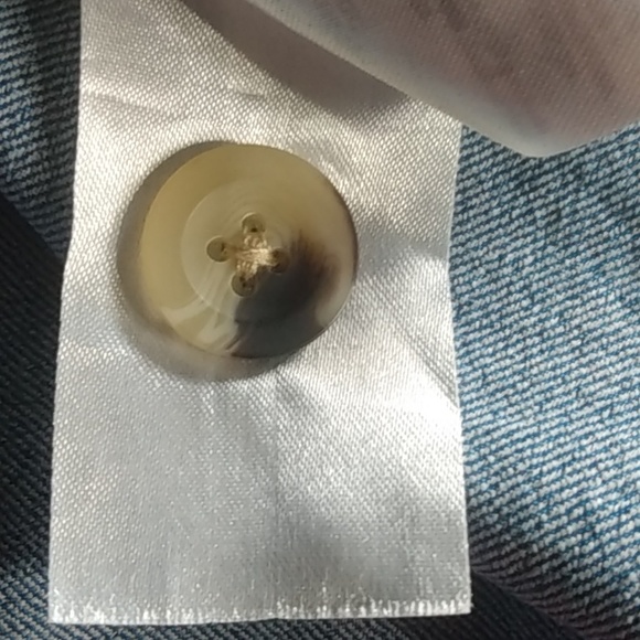 H&M Divided Button Down Denim Jean Jumper Dress Womens Size 0 - Picture 6 of 6